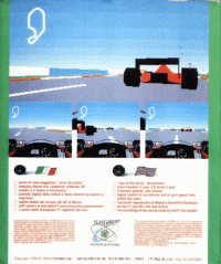 Formula 1 Simulator Commodore 64 US box art